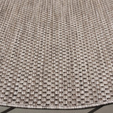 Safavieh Courtyard 5'-3" x 5'-3" Rug in Beige / Brown