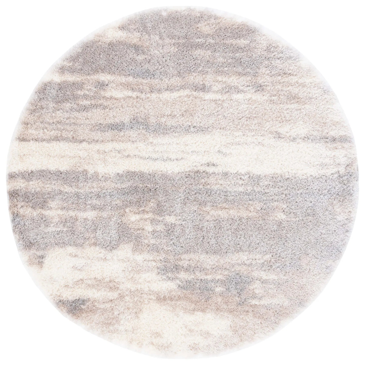 Safavieh Cloud Shag 6'-7" x 6'-7" Rug in Ivory / Grey