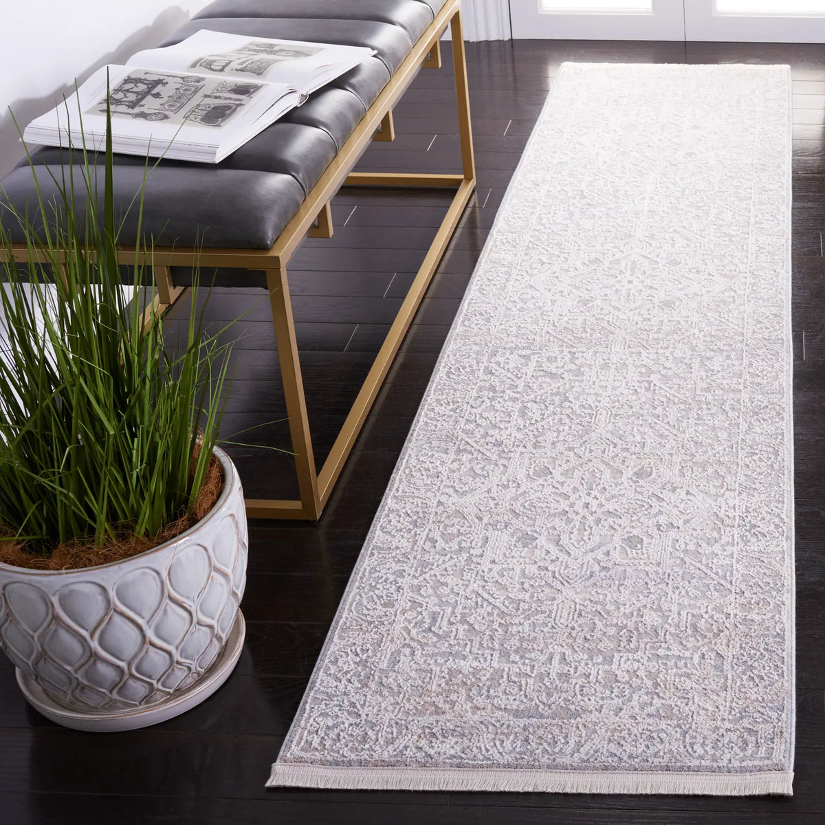 Safavieh Marmara 2'-0" x 8'-0" Rug in Beige / Grey Blue