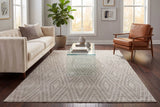 Dynamic Rugs Timeless 6925 Power Loomed Modern Grey/Light Grey Rug - Room