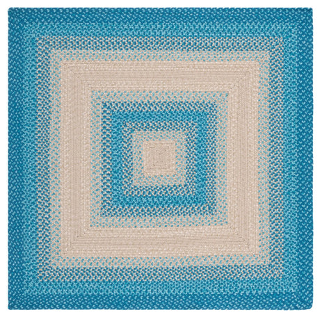 Safavieh Braided 5'-0" x 5'-0" Rug in Blue / Beige