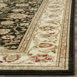 Safavieh Lyndhurst 4'-0" x 6'-0" Rug in Black / Ivory