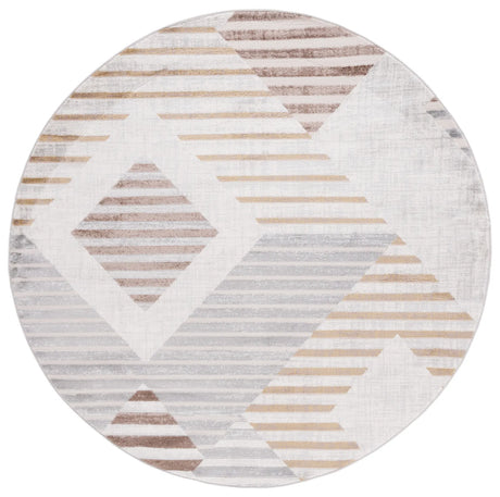 Safavieh Palma 5'-3" x 5'-3" Rug in Beige / Light Grey