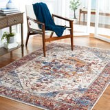 Safavieh Heirloom 700 4'-0" x 6'-0" Rug in Ivory / Blue Rust