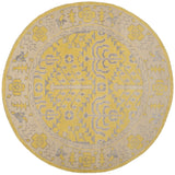 Safavieh Stone Wash 6'-0" x 6'-0" Rug in Yellow