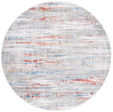 Safavieh Shivan 100 6'-7" x 6'-7" Rug in Light Grey / Rust