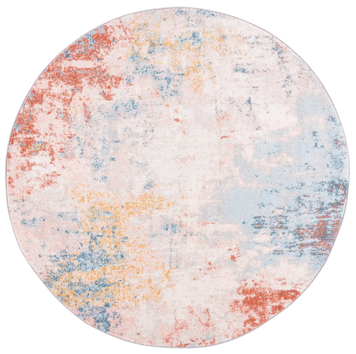 Safavieh Tulum 5'-0" x 5'-0" Rug in Ivory / Pink