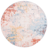 Safavieh Tulum 5'-0" x 5'-0" Rug in Ivory / Pink