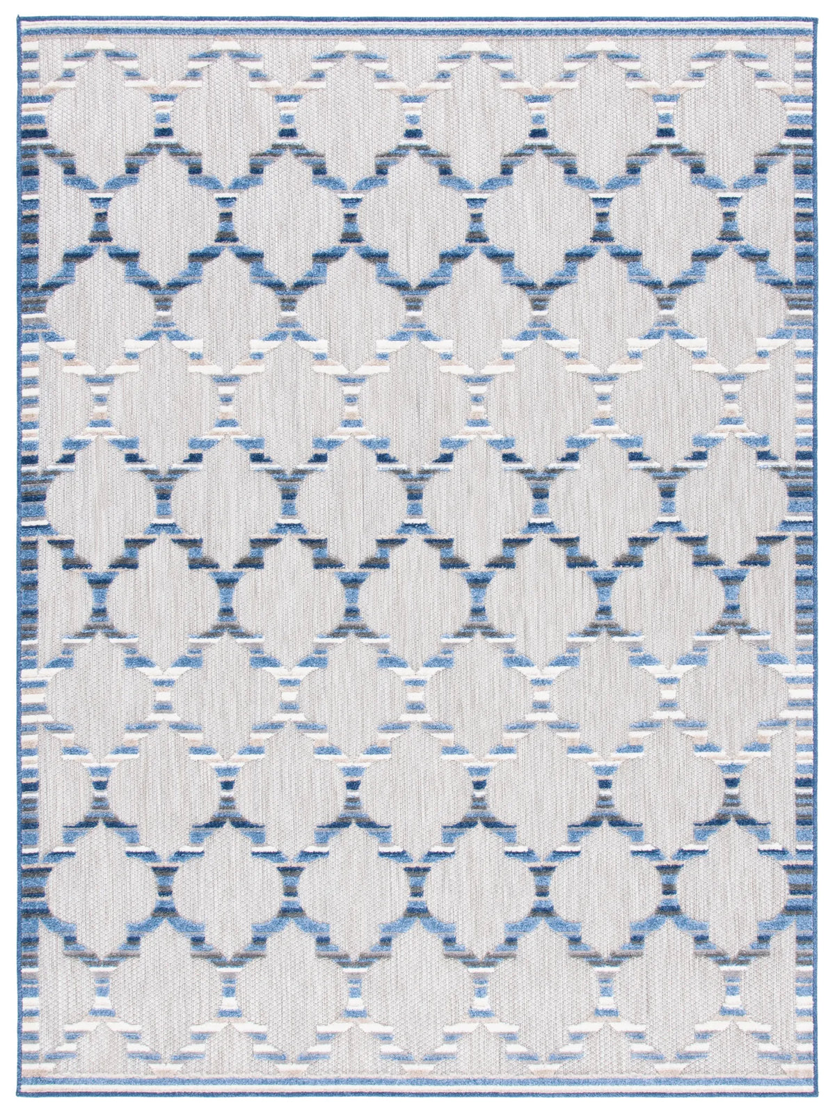 Safavieh Cabana 4'-5" x 6'-5" Rug in Grey / Blue