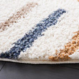 Safavieh Calico Shag 6'-7" x 6'-7" Rug in Ivory / Gold