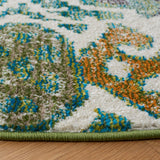 Safavieh Madison 6'-7" x 6'-7" Rug in Green / Ivory