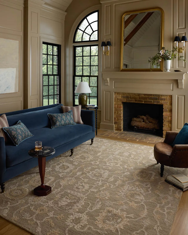 Chris Loves Julia x Loloi Dorothea DRT-01 Oak / Natural Rug - room scene 3