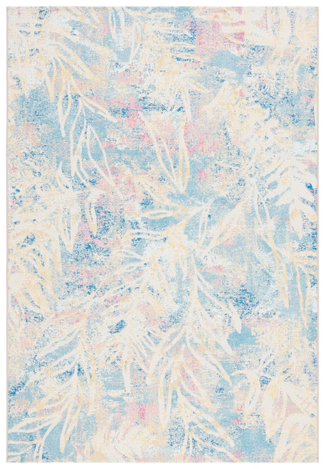 Safavieh Barbados 500 4'-0" x 6'-0" Rug in Light Blue / Ivory