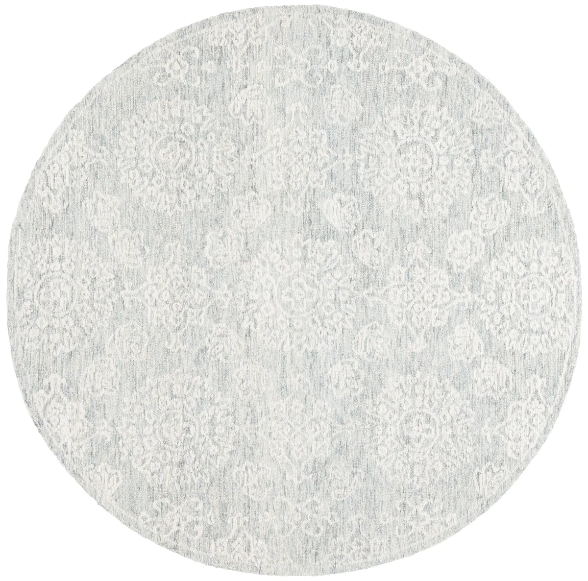 Safavieh Ebony 6'-0" x 6'-0" Rug in Ivory / Light Grey