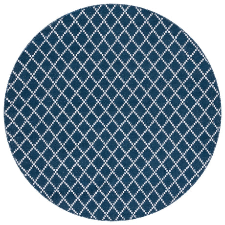 Safavieh Montauk 6'-0" x 6'-0" Rug in Navy / Ivory