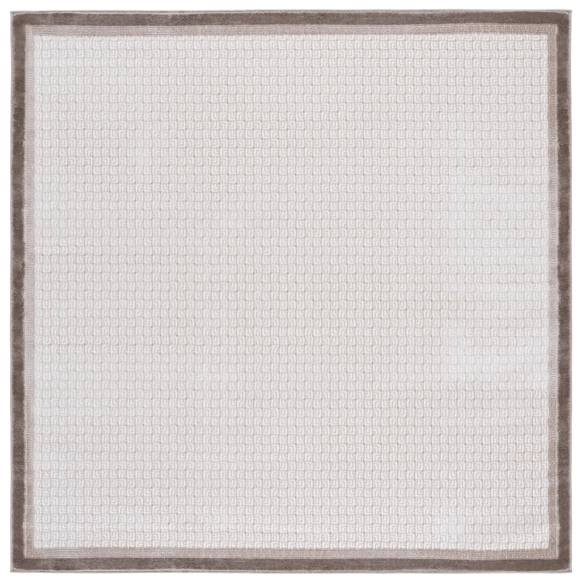 Safavieh Prestige 6'-7" x 6'-7" Rug in Ivory / Brown