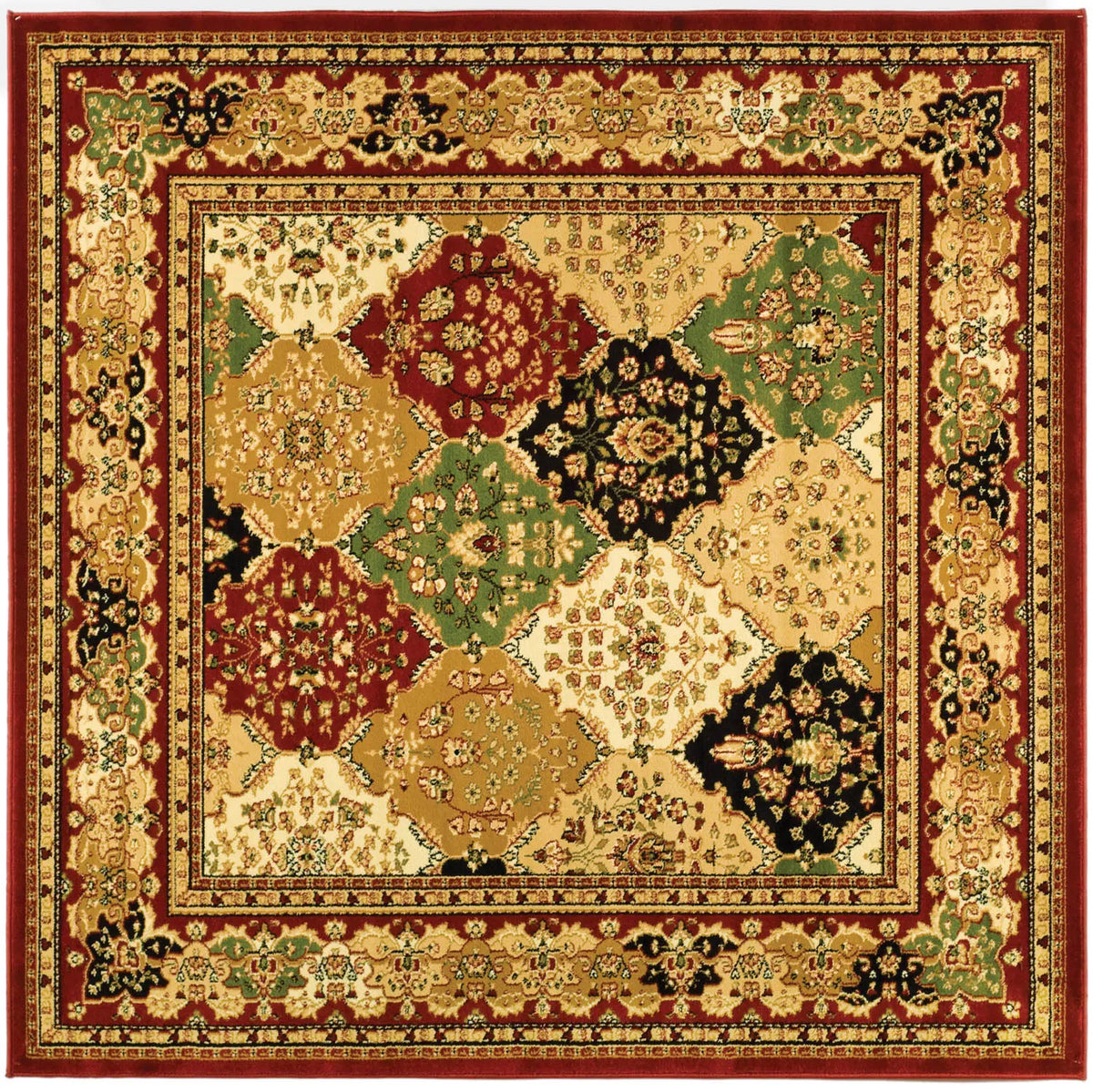 Safavieh Lyndhurst 6'-0" x 6'-0" Rug in Multi / Red