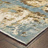 Oriental Weavers Sphinx Formations 70001 Blue / Brown Rugs - corner detail