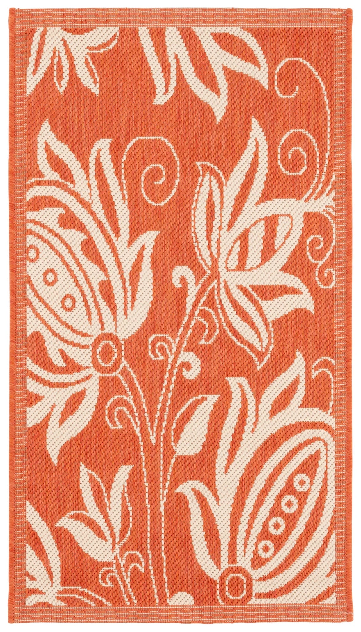 Safavieh Courtyard 2'-0" x 3'-7" Rug in Terracotta / Natural