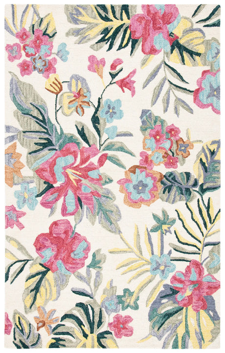 Safavieh Jardin 4'-0" x 6'-0" Rug in Ivory / Pink