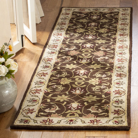 Safavieh Heritage 2'-3" x 14'-0" Rug in Brown / Beige