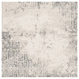Safavieh Ebony 6'-0" x 6'-0" Rug in Silver / Ivory