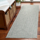 Safavieh Braided 2'-3" x 10'-0" Rug in Ivory / Green