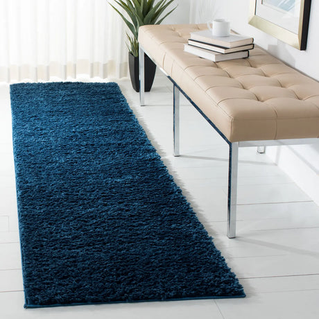 Safavieh August Shag 900 2'-3" x 10'-0" Rug in Navy
