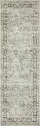 Loloi Rosette Ros-04 Steel/Graphite Rugs - runner flat