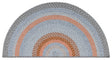 Safavieh Braided 2'-0" x 4'-0" Rug in Grey / Rust