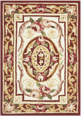 Safavieh Chelsea 1'-8" x 2'-6" Rug in Ivory / Burgundy