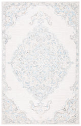Safavieh Micro-Loop 4'-0" x 6'-0" Rug in Ivory / Blue