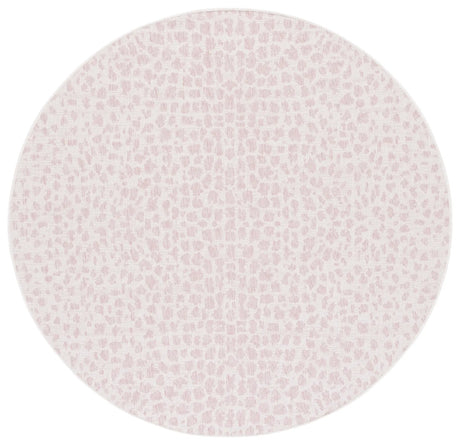 Safavieh Courtyard 6'-7" x 6'-7" Rug in Ivory / Blush Pink