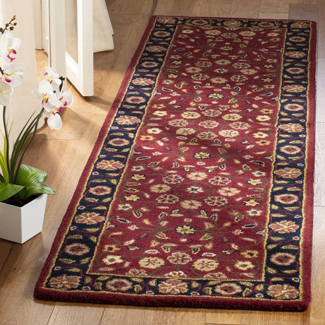 Safavieh Heritage 2'-3" x 10'-0" Rug in Red / Navy