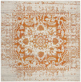 Safavieh Madison 6'-7" x 6'-7" Rug in Orange / Ivory