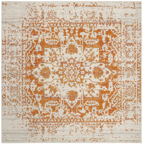 Safavieh Madison 6'-7" x 6'-7" Rug in Orange / Ivory
