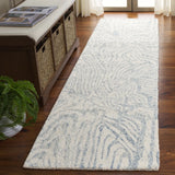 Safavieh Ebony 2'-3" x 9'-0" Rug in Ivory / Light Blue