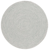 Safavieh Braided 5'-0" x 5'-0" Rug in Ivory / Green