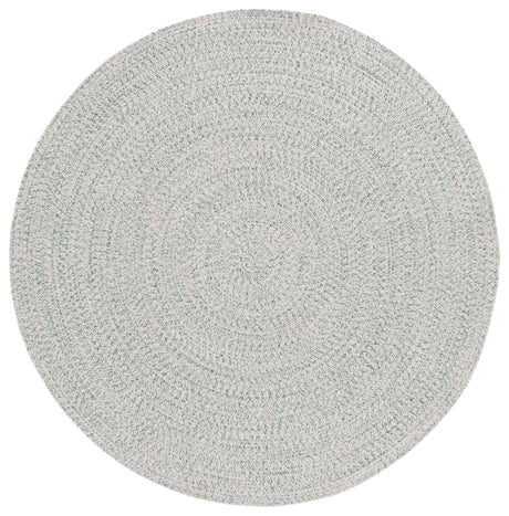 Safavieh Braided 5'-0" x 5'-0" Rug in Ivory / Green