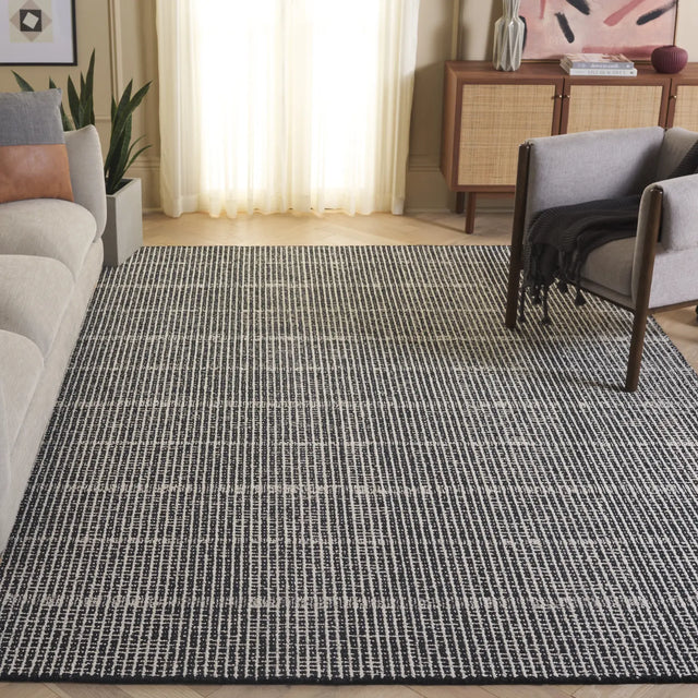 Safavieh Abstract 10'-0" x 14'-0" Rug in Black / Ivory
