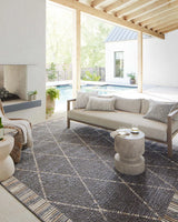 Loloi Rainier Rai-09 Slate/Multi Rug - room scene 3