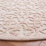 Safavieh Trace 6'-0" x 6'-0" Rug in Ivory / Pink