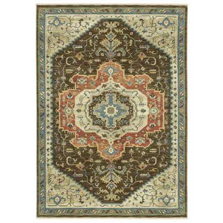 Oriental Weavers Sphinx Francesca Fr09M Brown/ Multi Rug - main flat