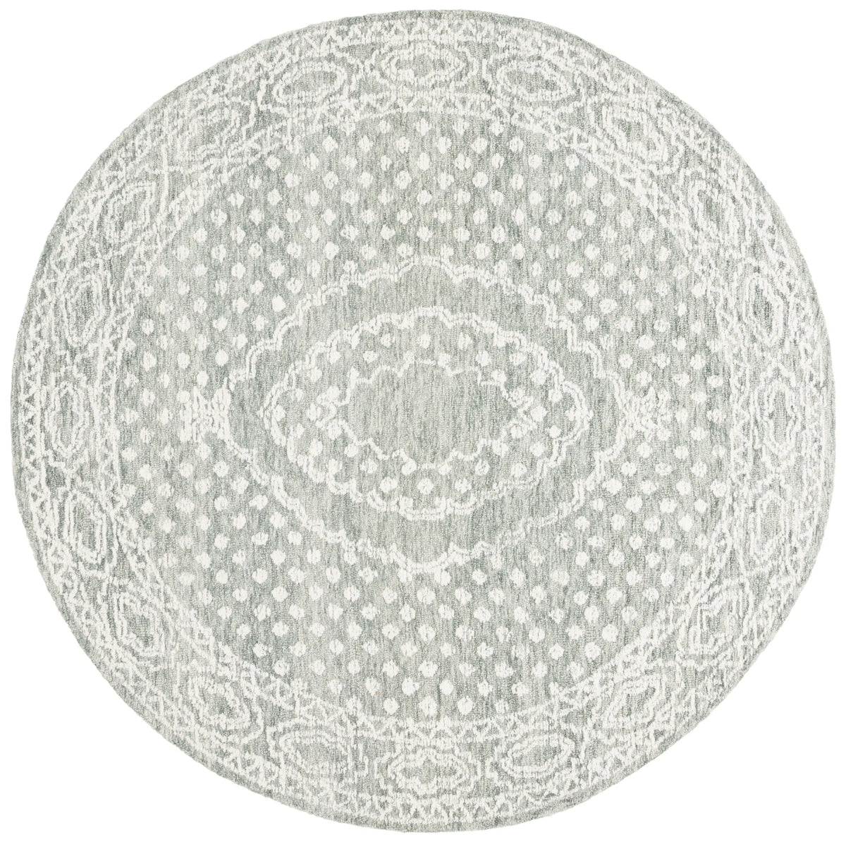 Safavieh Ebony 6'-0" x 6'-0" Rug in Ivory / Grey