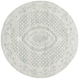 Safavieh Ebony 6'-0" x 6'-0" Rug in Ivory / Grey