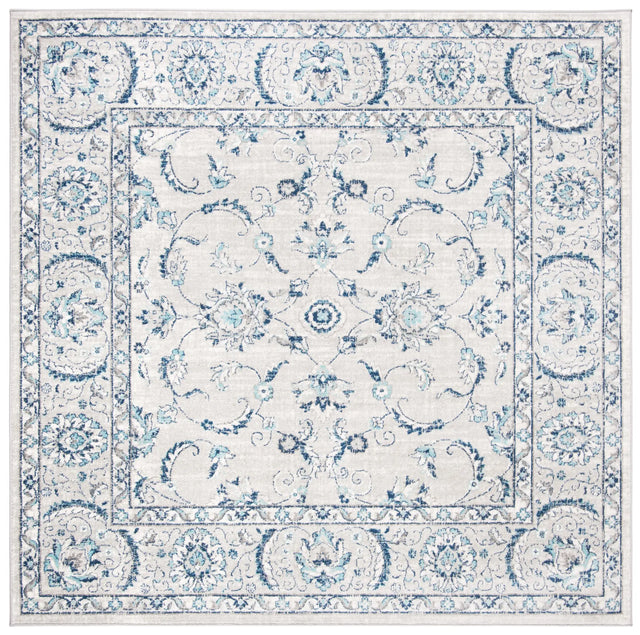 Safavieh Brentwood 6'-7" x 6'-7" Rug in Light Grey / Blue