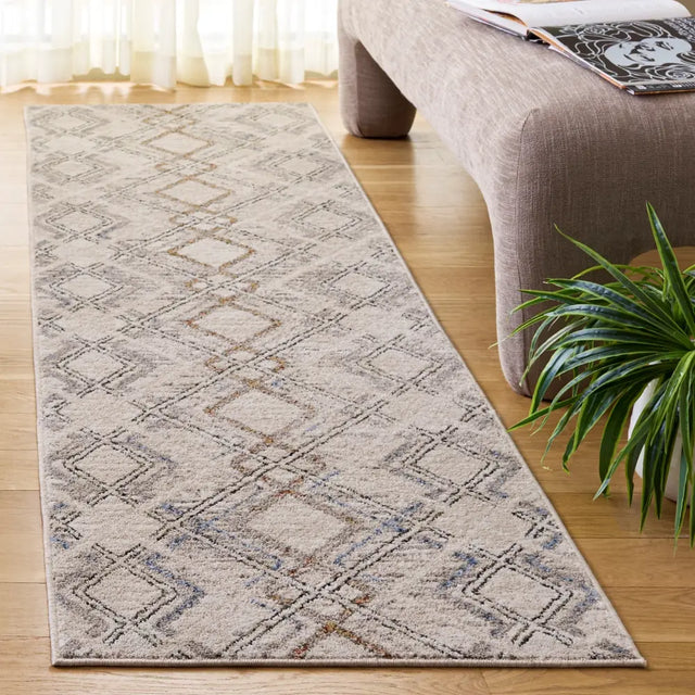 Safavieh Grove 2'-2" x 8'-0" Rug in Ivory / Blue Rust