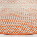 Safavieh Montauk 6'-0" x 6'-0" Rug in Orange / Ivory