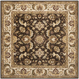 Safavieh Royalty 7'-0" x 7'-0" Rug in Chocolate / Beige