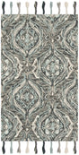 Safavieh Suzani 3'-0" x 5'-0" Rug in Grey / Light Blue